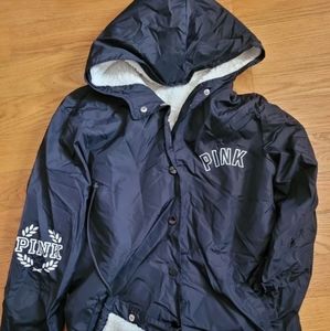 Sherpa Lined Varsity PINK Jacket